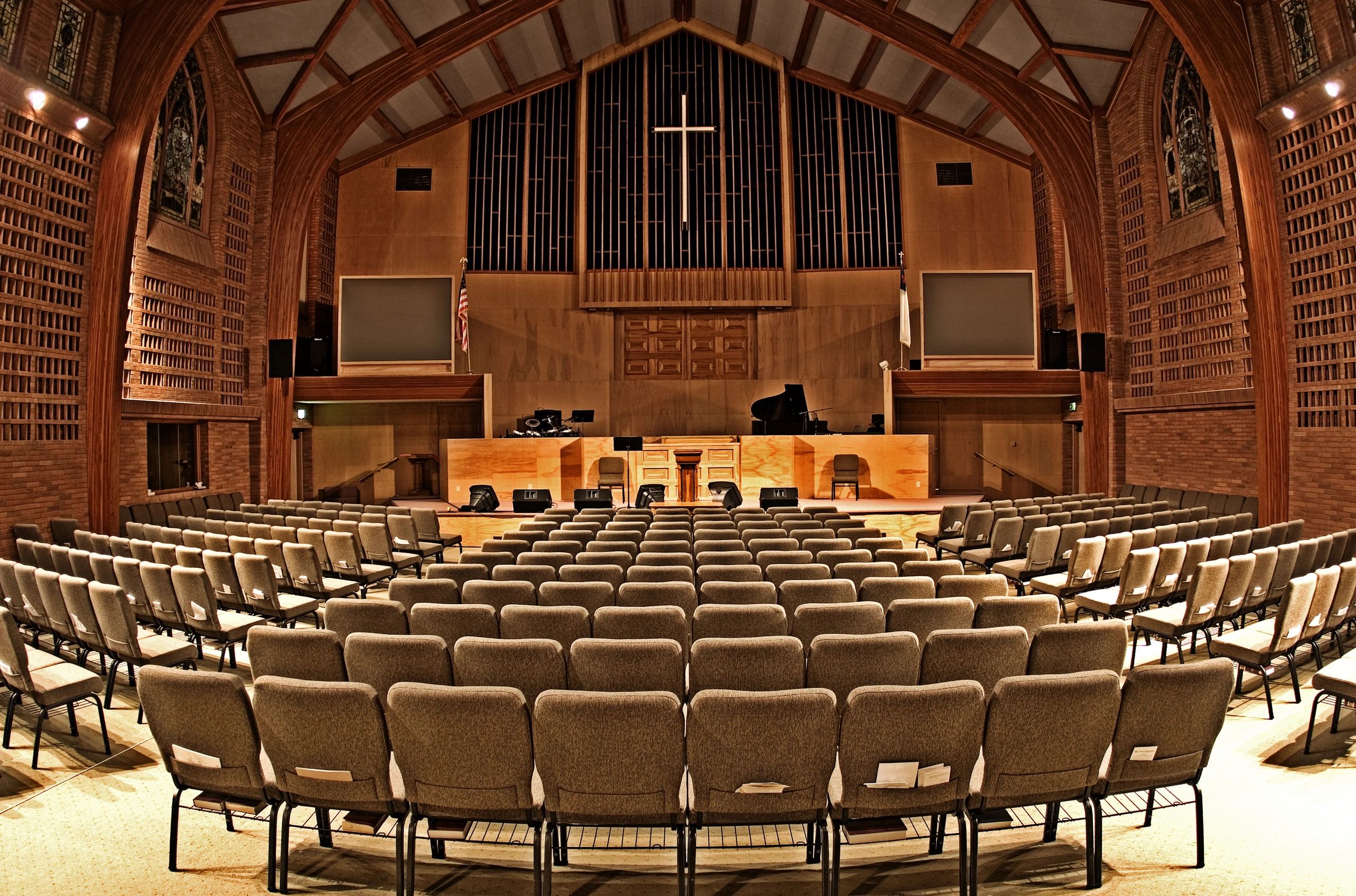 Modern church interior