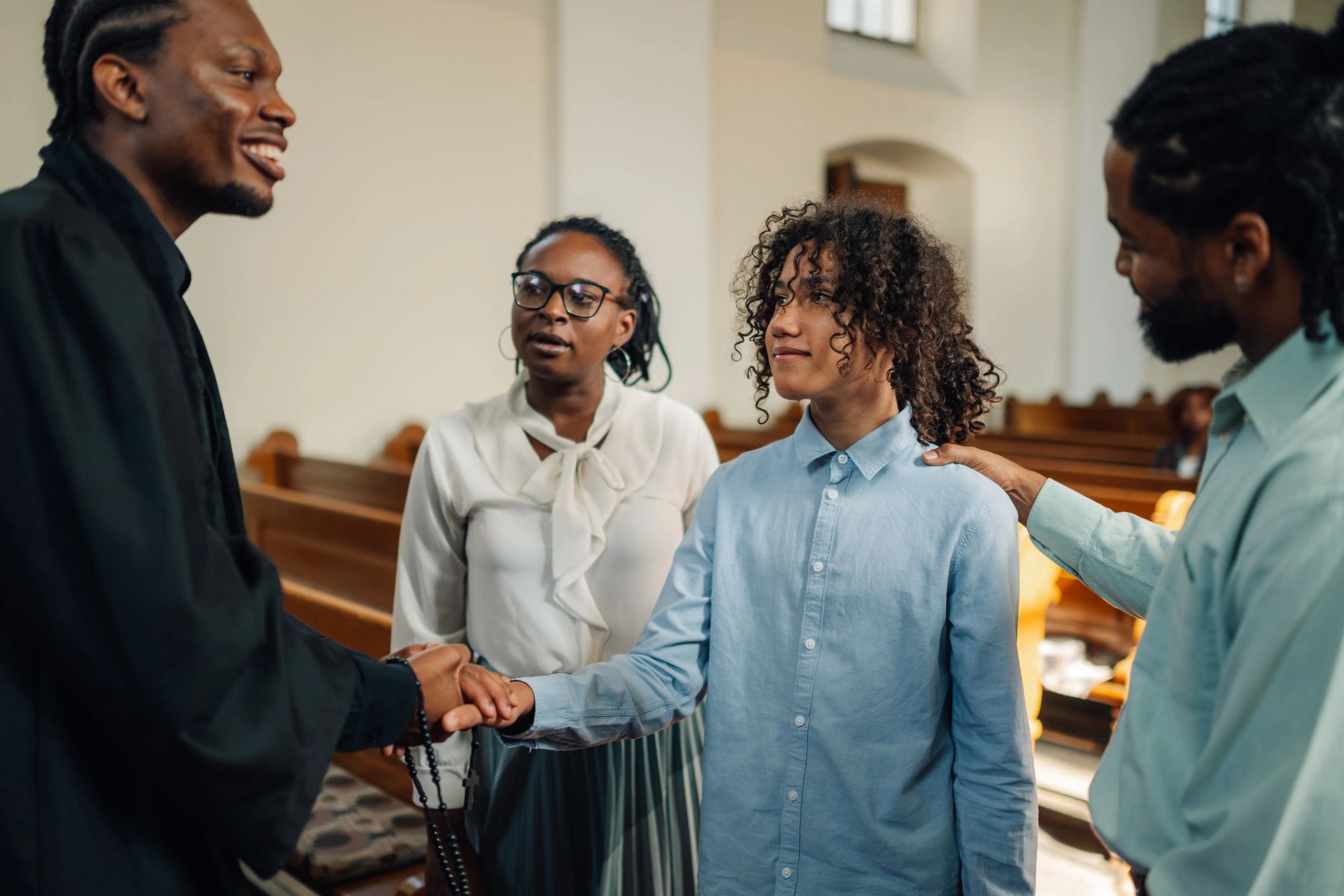 friendly church team staff