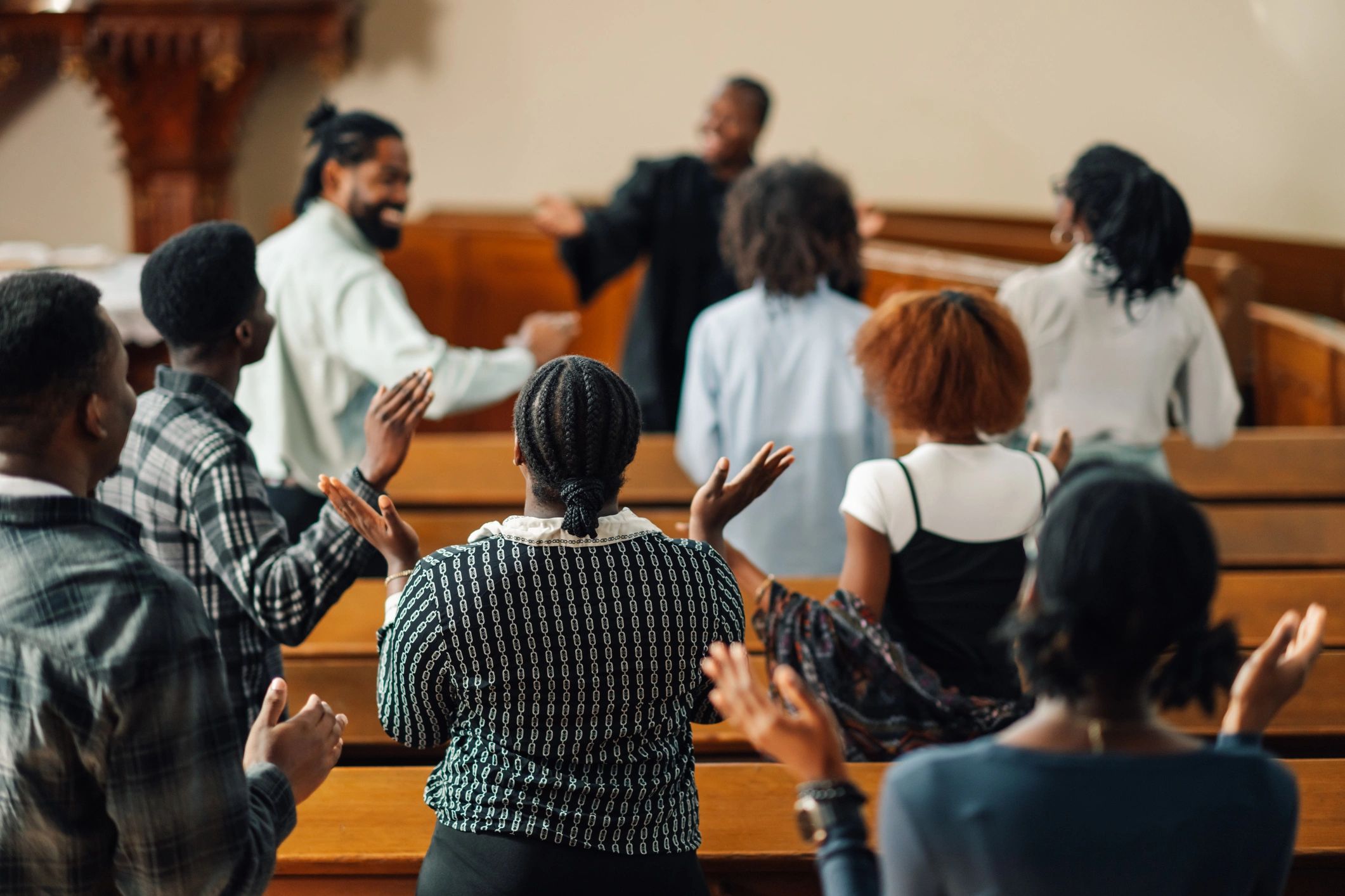 diverse church community worship